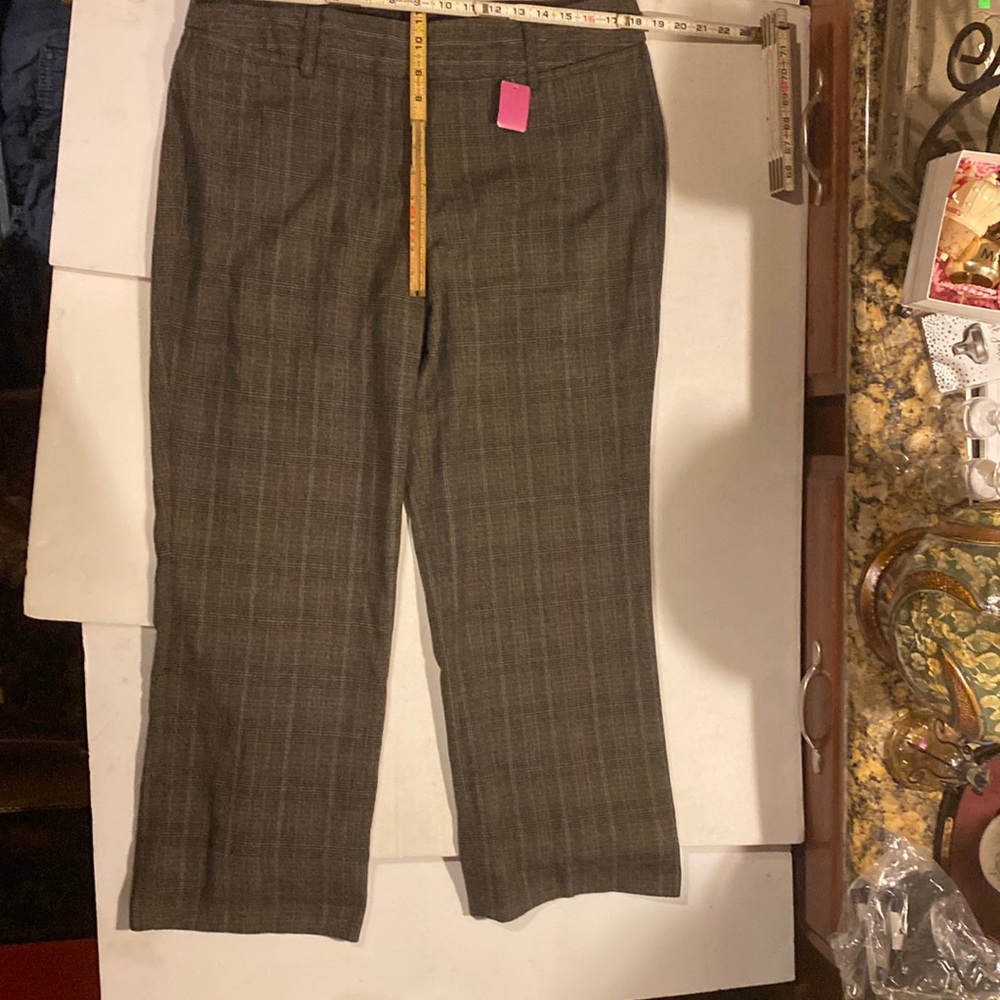 Zac & Rachel Gray & Brown plaid flannel pants size 16